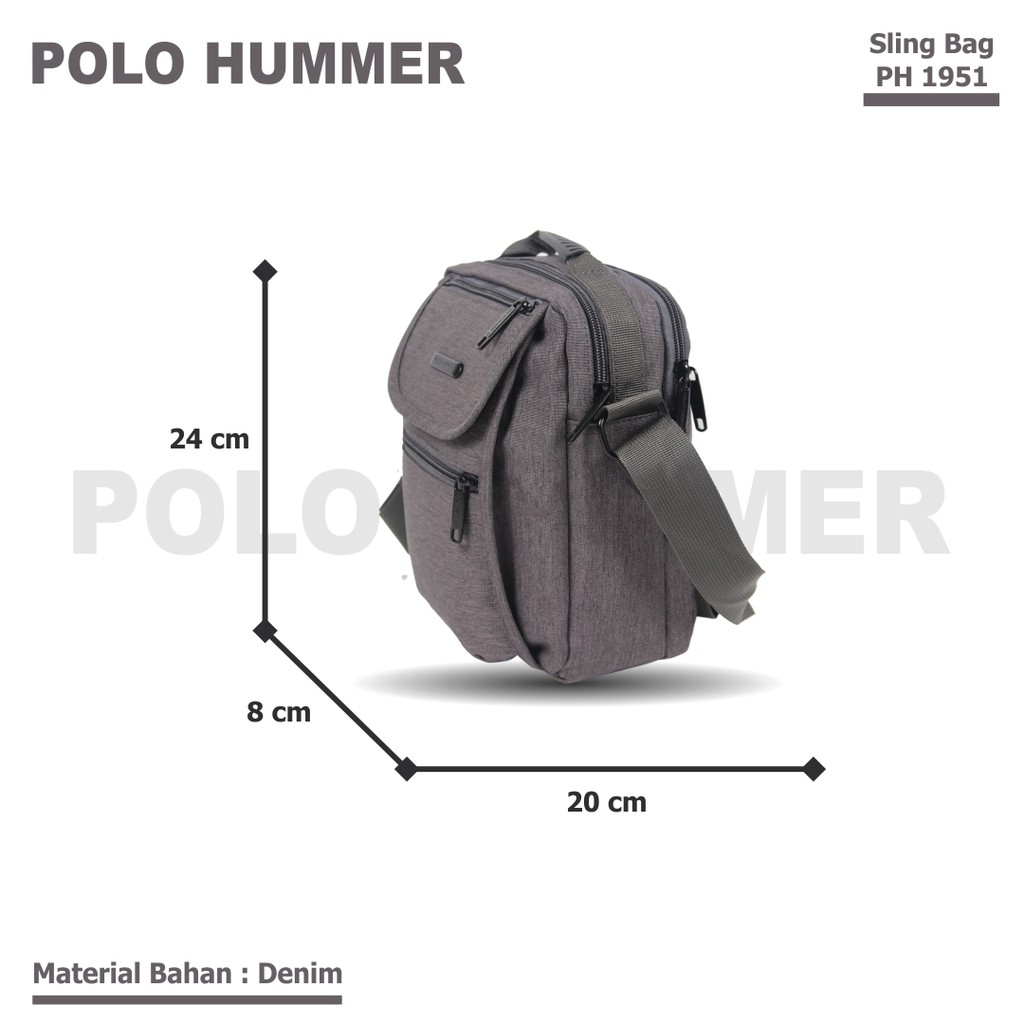 Tas Selempang Import Merk Polo Hummer