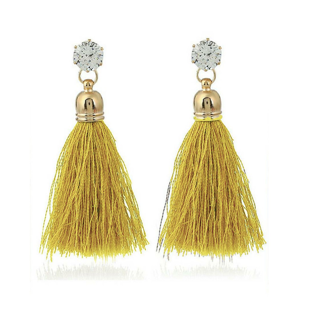 Anting Fashion Wanita  Model Tusuk Diamond  Mix Tassel MISS 53