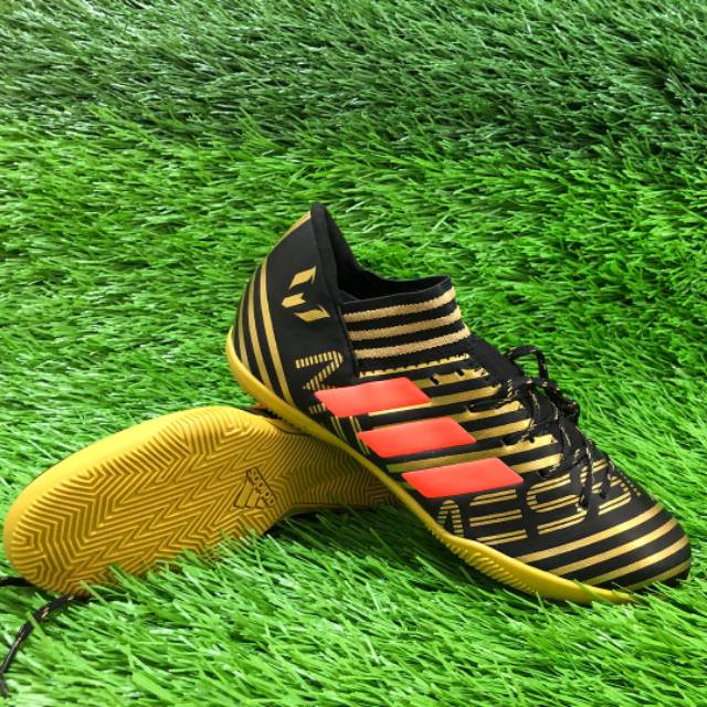 Sepatu Futsal Adidas Nemeziz 17.3 Black Gold IC BNIB