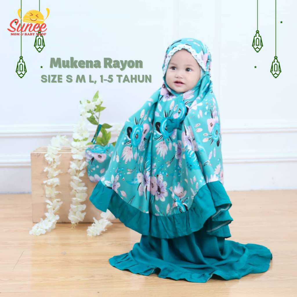 Mukena rayon anak balita Zee muslimah cewe