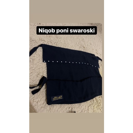niqob poni swaroski niqob poni payet exclusive