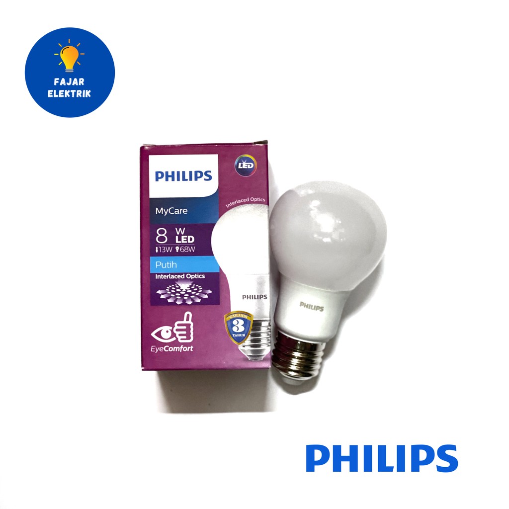 LAMPU LED PHILIPS 3W 4W 5W 6W 8W 10W 12W 14,5W 19W MY CARE