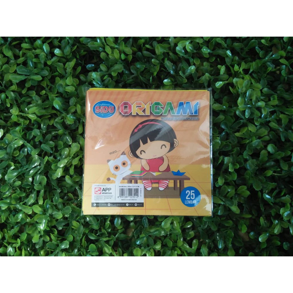 

(PCS) KERTAS ORIGAMI / KERTAS LIPAT 12X12 SIDU 25 LEMBAR