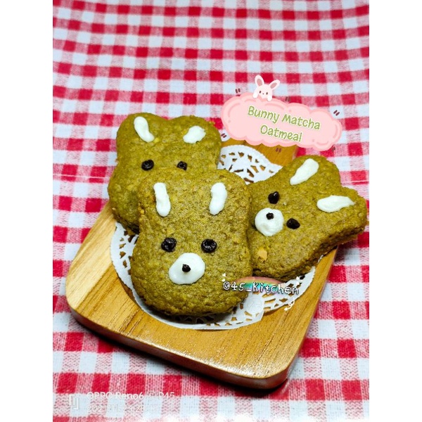 

Bunny Matcha Oatmeal Cookies by @45_kitchen