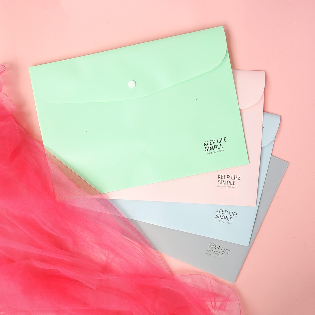

Keep Life Simple Button File Folder A4