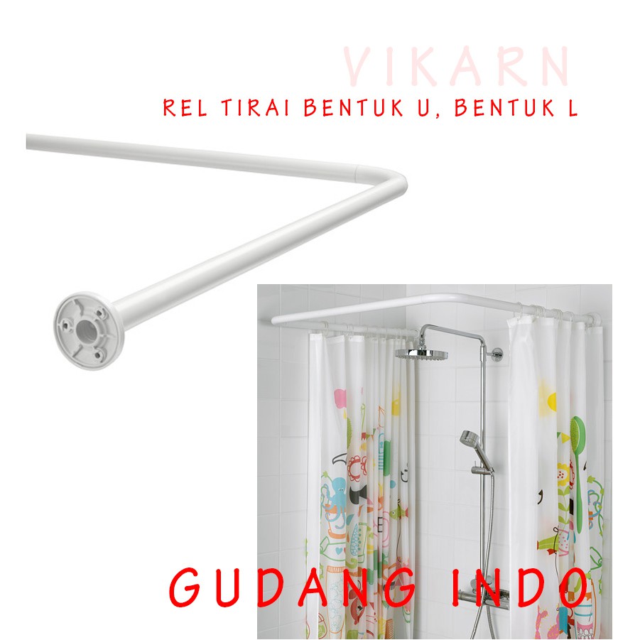 batang tirai shower / rel kamar mandi rel tirai REL TIRAI