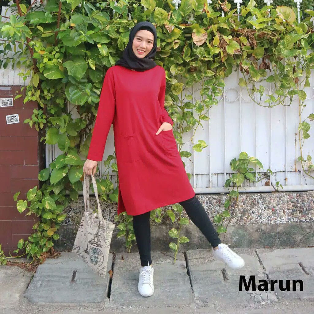 Chamele Kaos Tunik Turtleneck babyterry PREMIUM TEBAL 2264