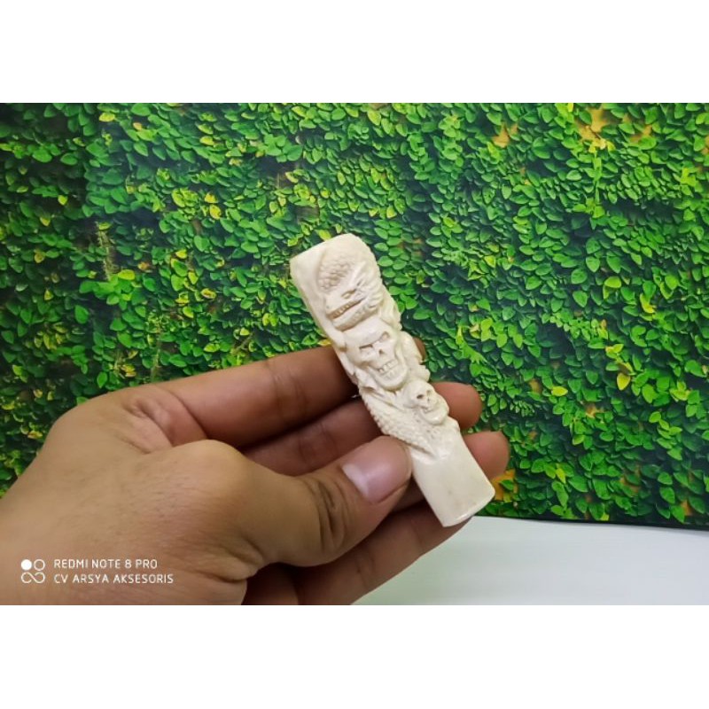 PIPA ONCE CANGKLONG IGA DUYUNG UKIR TENGKORAK