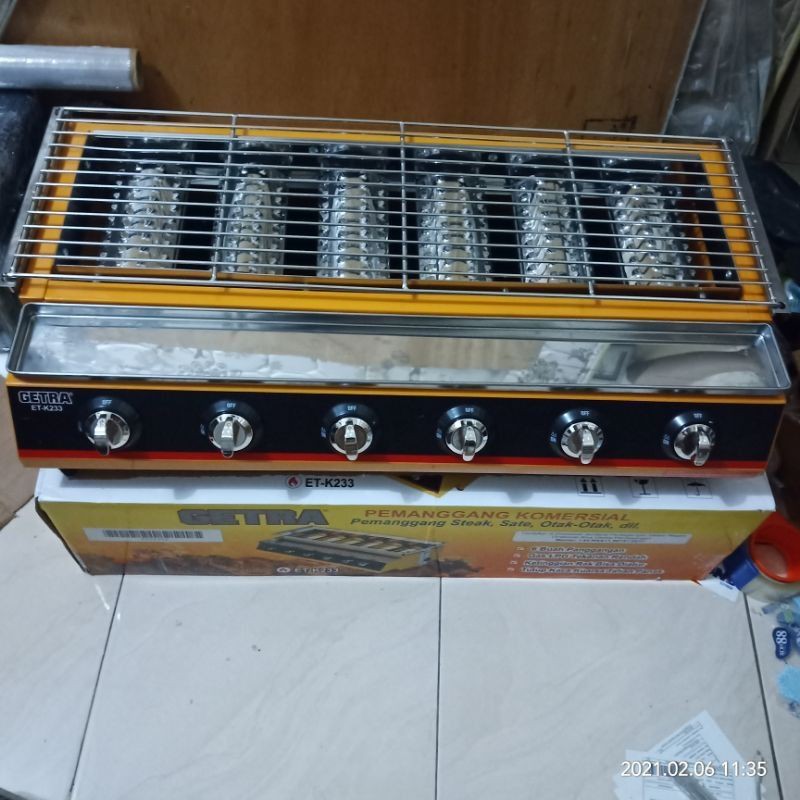 bakaran getra 6 tungku original