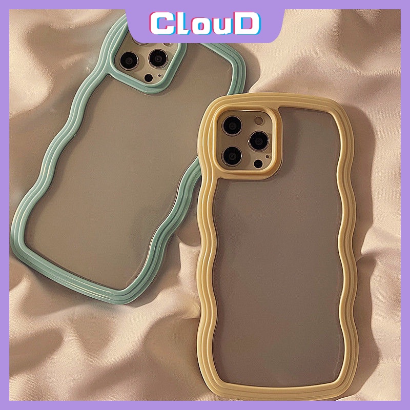 Soft Case TPU Transparan 2 In 1 Warna Permen Untuk IPhone 13 11 12 Pro MAX XR XS X XS MAX 7 8 SE 2020