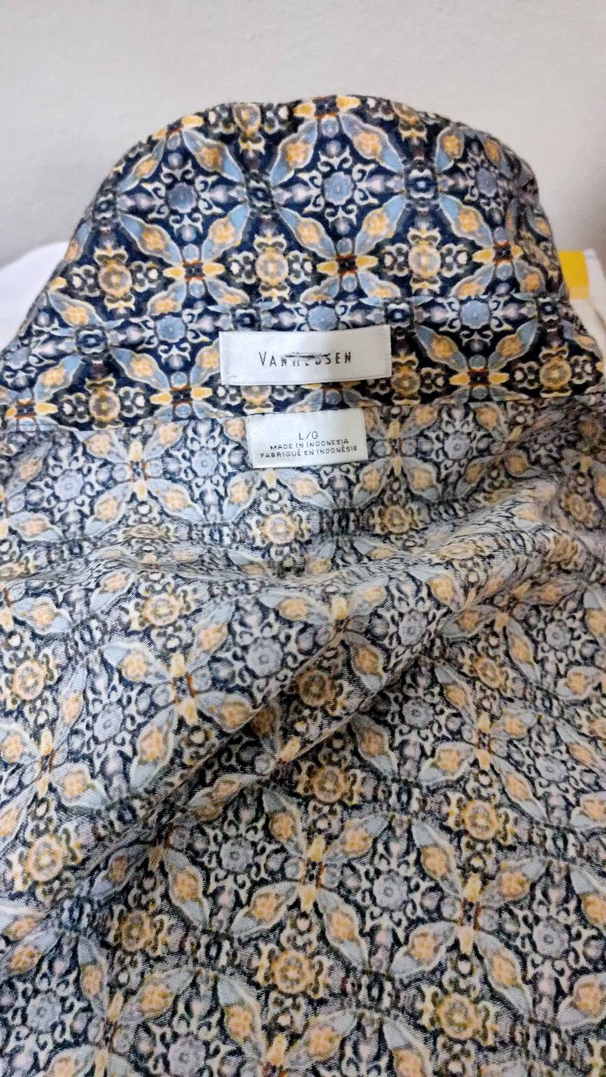 Atasan Kemeja Wanita Motif Batik (vh02 Ethnic Shirt)