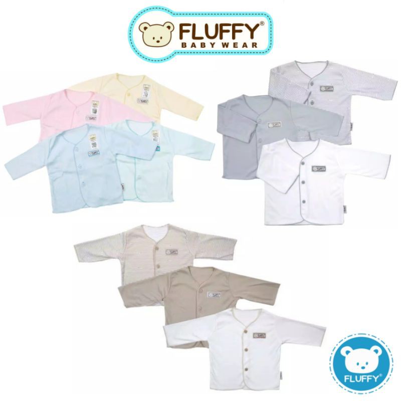 Fluffy Baju Bayi Newborn Lengan Panjang Neci