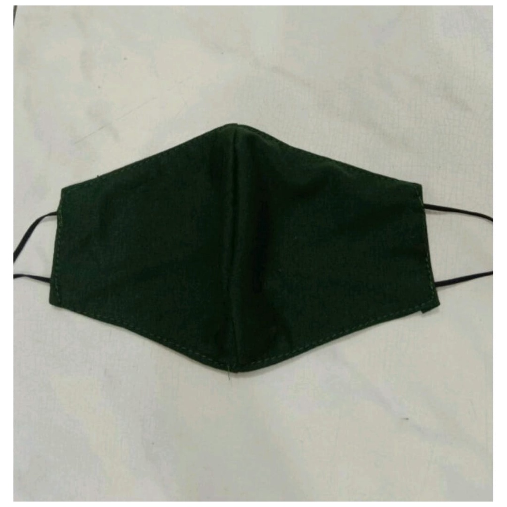 Masker Bahan Katun 2 ply/ Masker Non Medis Bahan Katun 2 Lapis Tali Karet