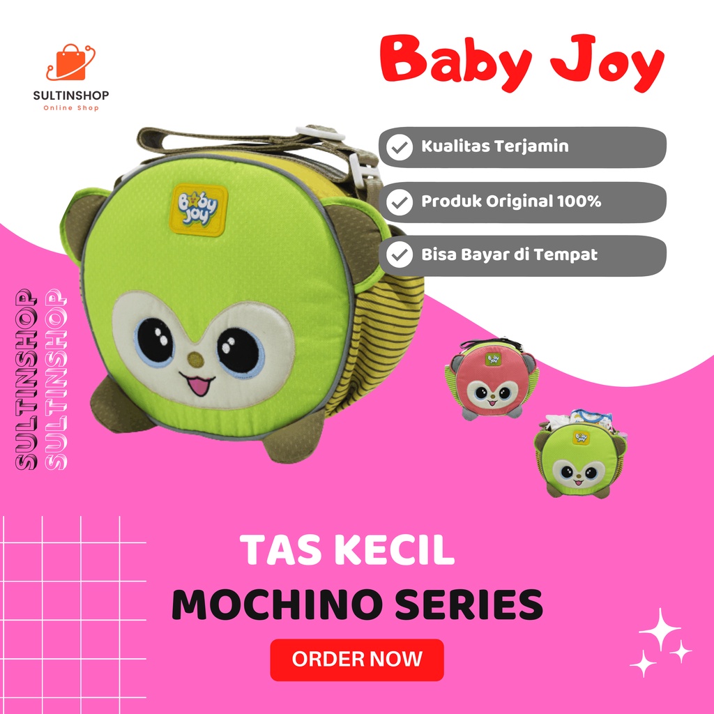 Tas Selempang Kecil Perlengkapan Travelling Anak Bayi Mochino Series Baby Joy BJT1024 Bahan Bagian L