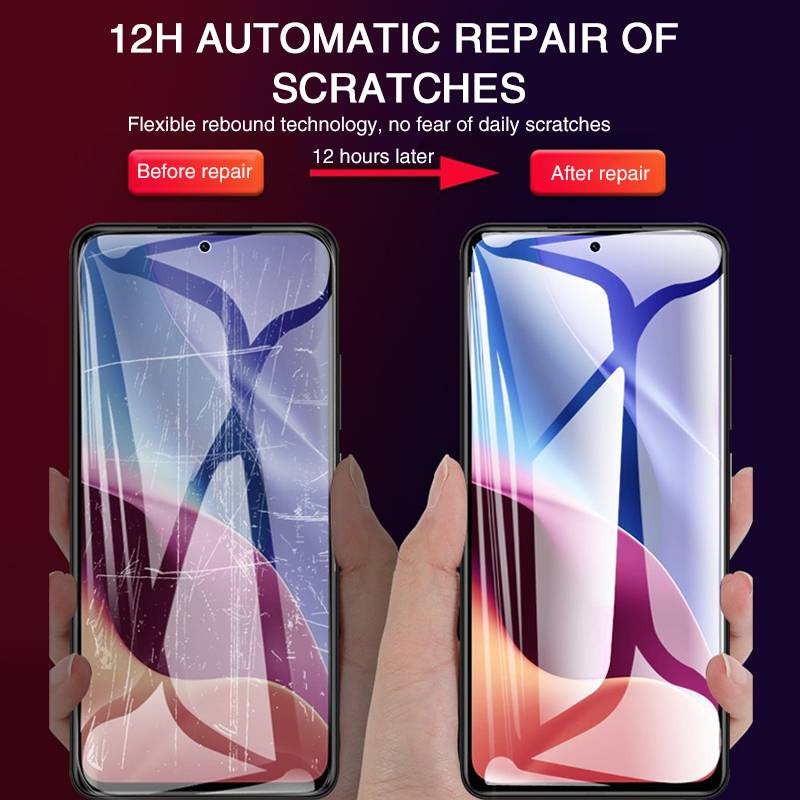 2Pcs Hydrogel Film For Xiaomi Redmi Note 10 9 8 7 Pro 9S 8T Screen Protector On For Mi 11 Ultra 10 Lite Redmi 9 9A 8A Poco X3 M3