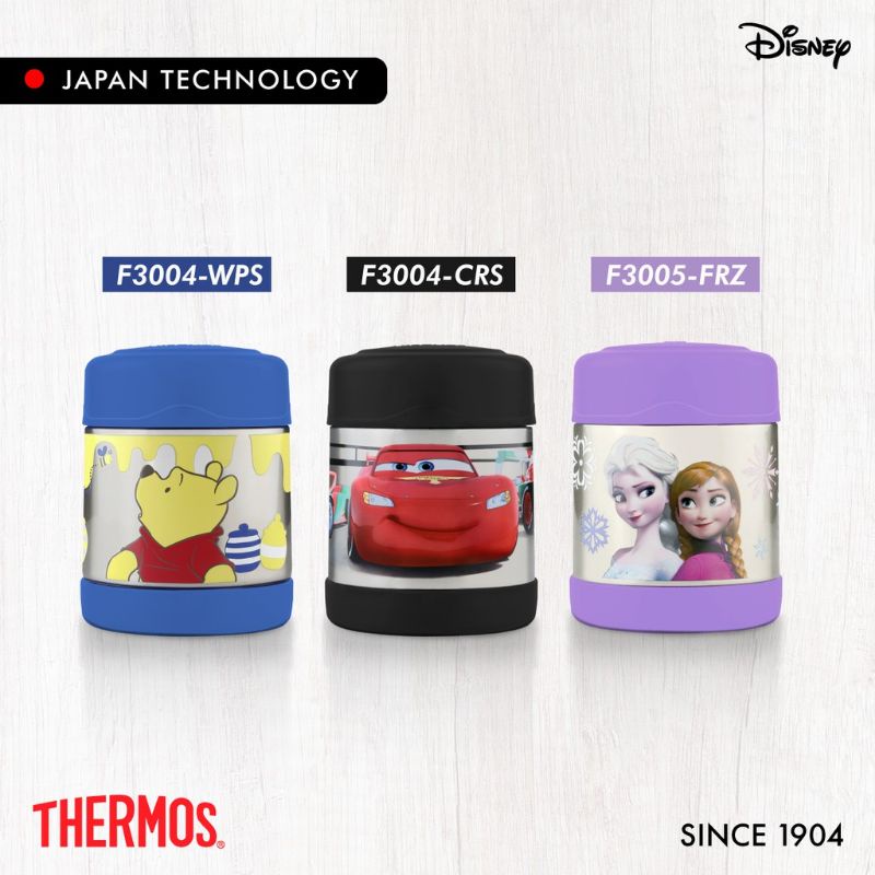 Thermos Food Jar 300ml Frozen Cars Pooh F3004-WPS F3004-CRS F3005-FZS Wadah Makanan Stainless