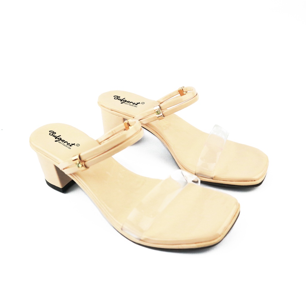 Sandal Strap TALI Hak Tahu Wanita HELLEN Block Heels MC-R 65