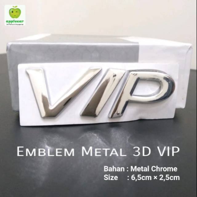 Emblem Stiker Tempelan 3D VIP