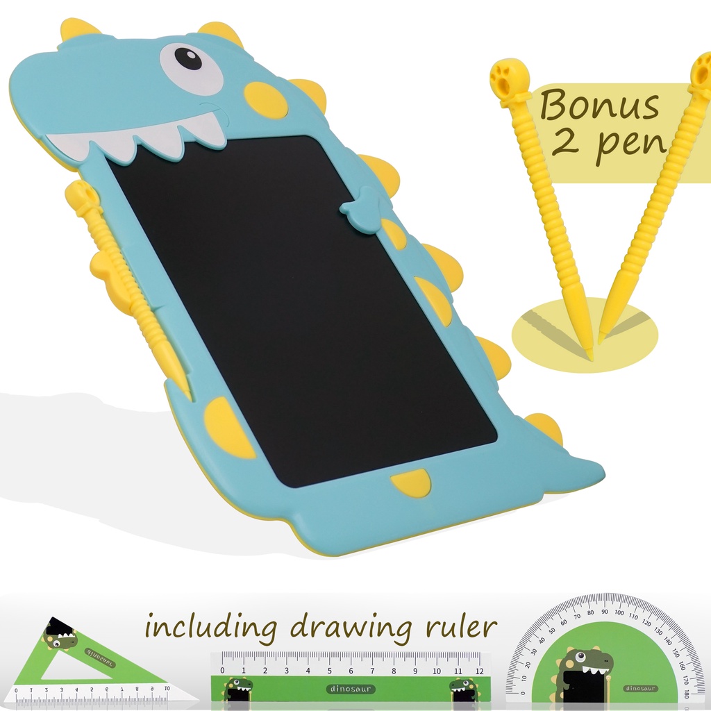 LCD Writing Tablet Papan Tulis LCD Papan Gambar Hapus Papan Tulis Anak LCD Drawing Writing Tablet Belajar LCD 8.5 12 Inch 16 Inch Dinosaurus Rabbit Penguin With Stylus Pen/Papan Tulis Karakter Puppy/LCD Tablet Writing Papan Tulis Mainan Dinosaurus