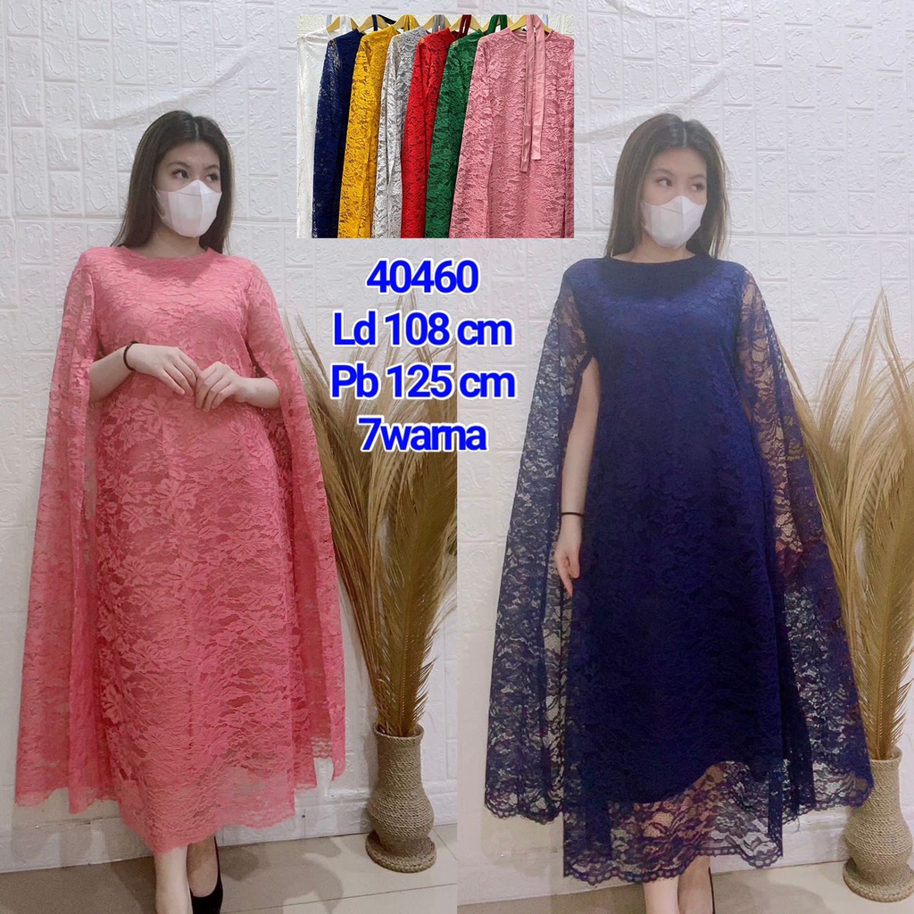 2022 FEB NEWEST Dress Wanita Local xBelle / Dres Brukat Tanpa Lengan Kerah Bulat / Baju Fashion Wani