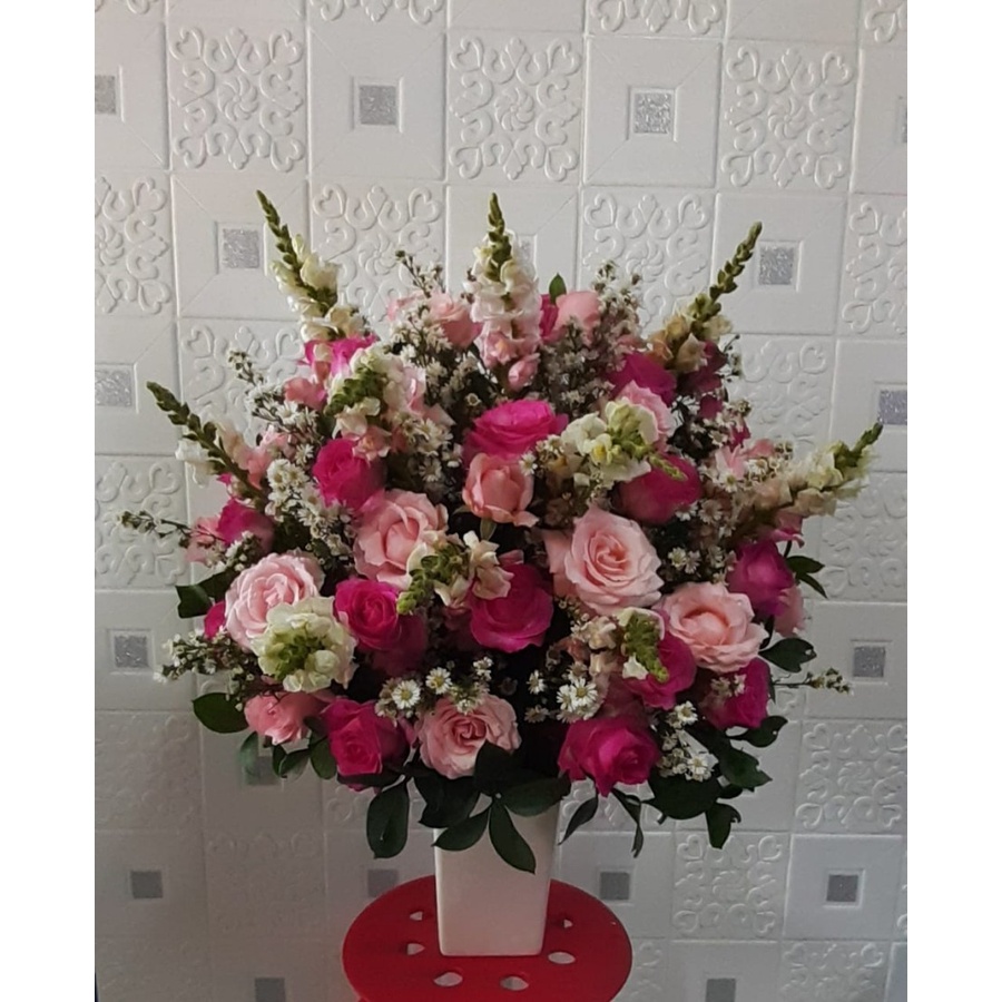 RANGKAIAN BUNGA SEGAR | BUNGA SEGAR | BUNGA MEJA