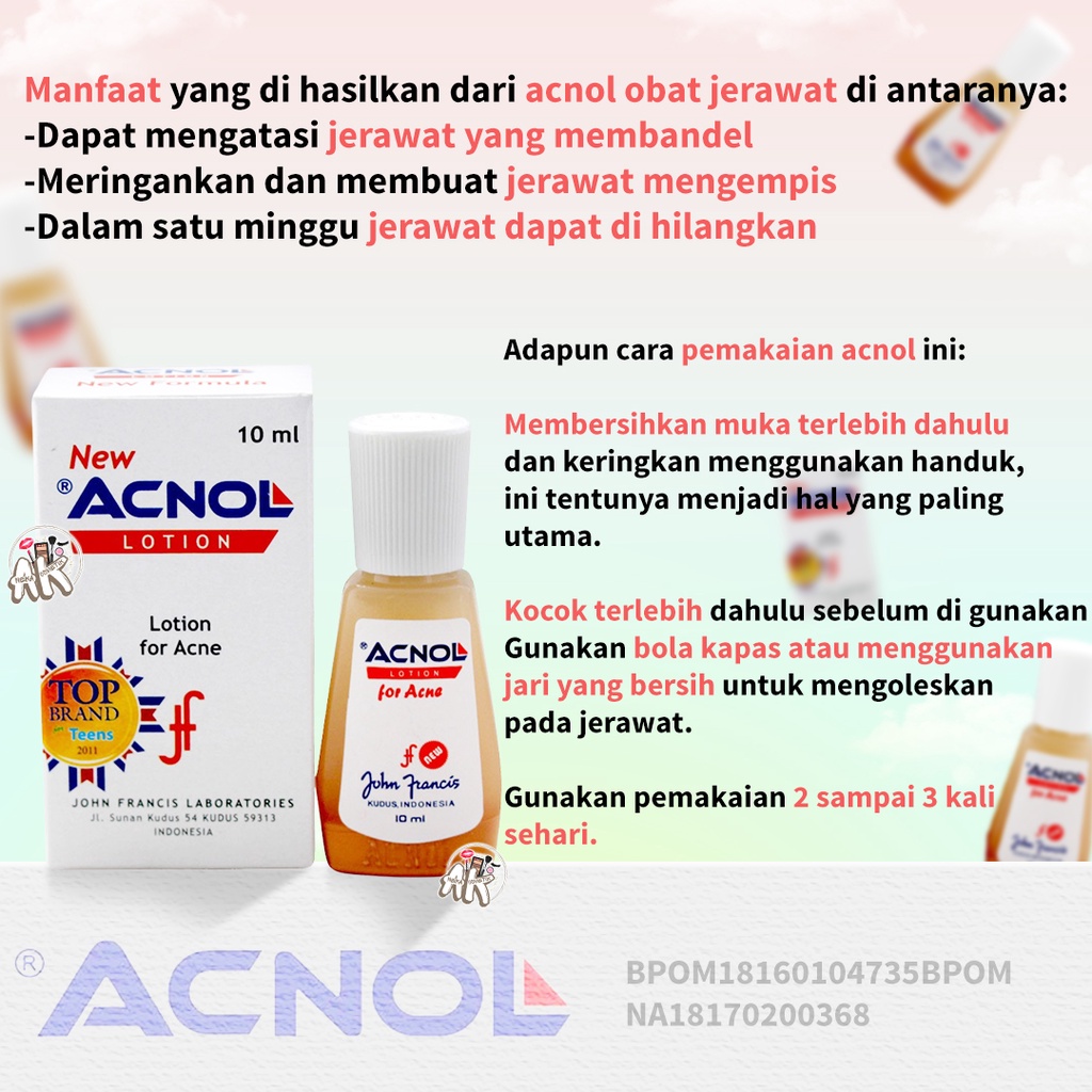 ACNOL LOTION FOR ACNE 10ML