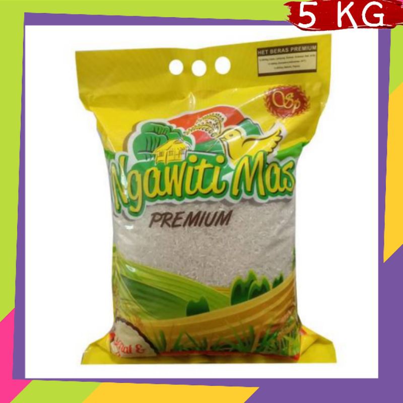 

Beras Ngawiti Mas Beras Premium 5Kg