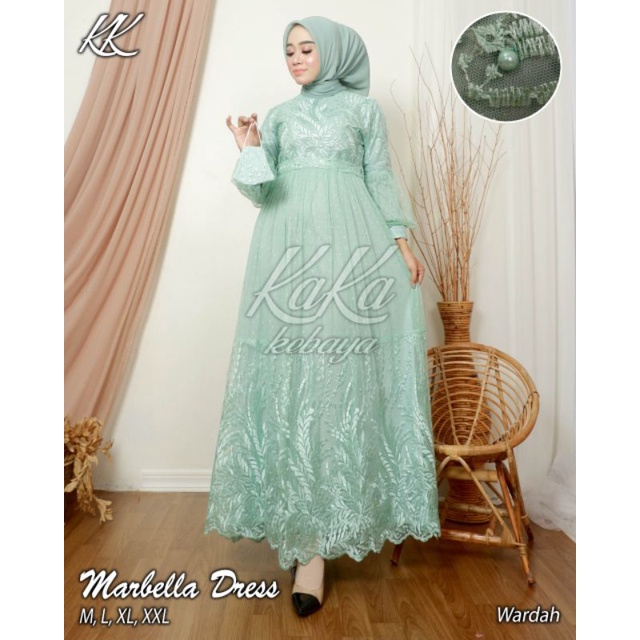 gamis kondangan terbaru/gamis tulle/dres/gamis kondangan/kebaya