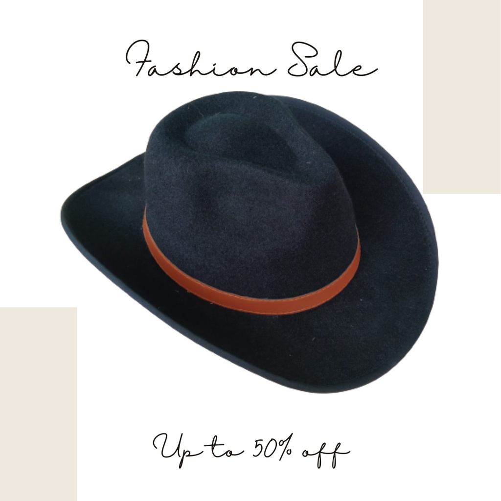 topi koboy coboy koboi comboy y2k hat laken aesthetic  pria wanita dewasa hitam coklat putih pink ba