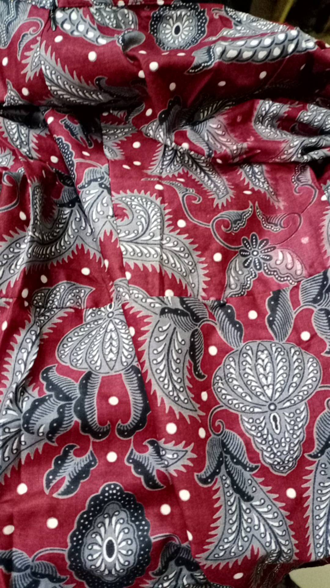 Ms Gamis Batik Sriwedari Maxi Jumbo Bumil/busui Katun Sogan Allsize Ld 104 Dan 120