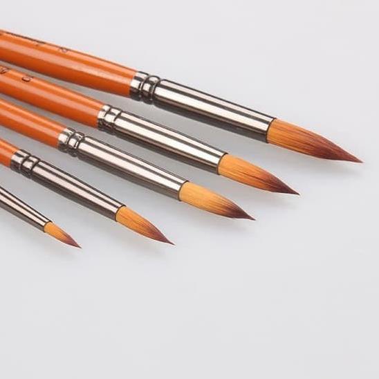 

❉ Giorgione Round Brush Set 5 G-5050R / Kuas Lukis Set 5 ♪