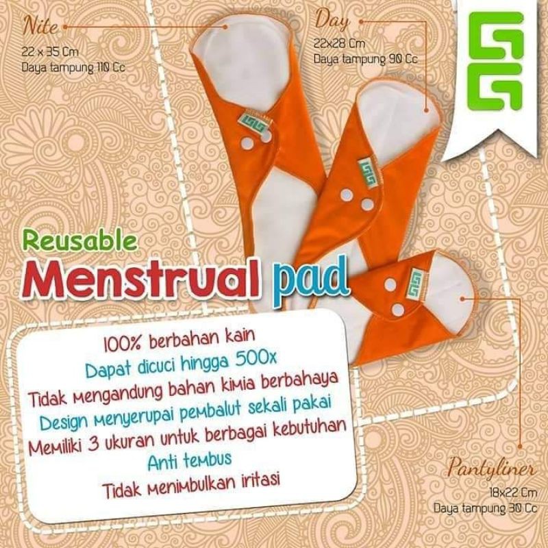 Menspad GG/ pembalut cuci ulang / pembalut kain