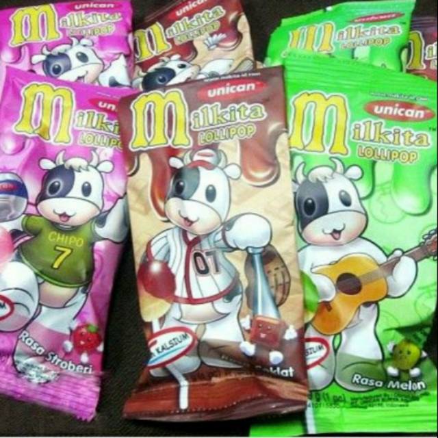 

Permen Milkita Lollipop 1pack isi 36 @7gr