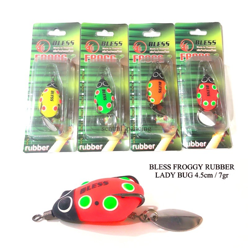 Bless Soft Frog Lady Bug 4.5cm