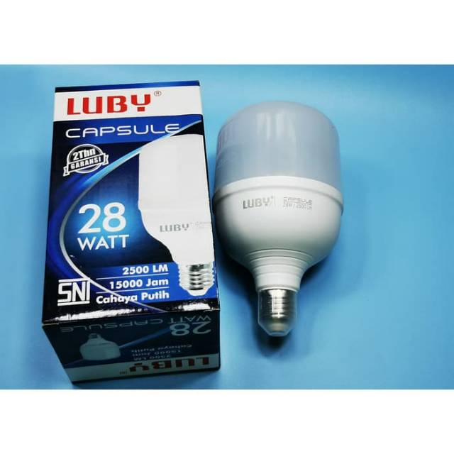 LAMPU LED LUBY CAPSULE 28WATT CAHAYA PUTIH