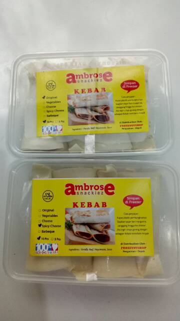 

Kebab enak AMBROSE isi 10 rasa original HALAL