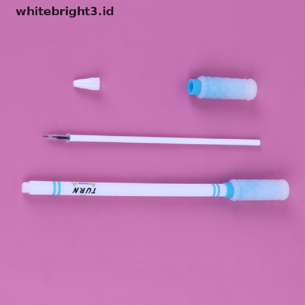 (whitebright3.id) Pulpen Spinning Anti Slip 20CM Warna Putih Untuk Kompetisi Champion