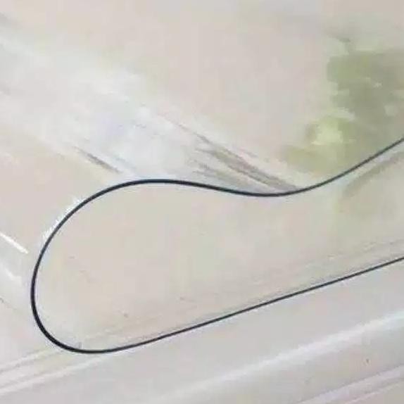 HARGA PROMO  Mika taplak meja tebal 1,5mm plastik mika bening panjang meteran lembaran taplak meja