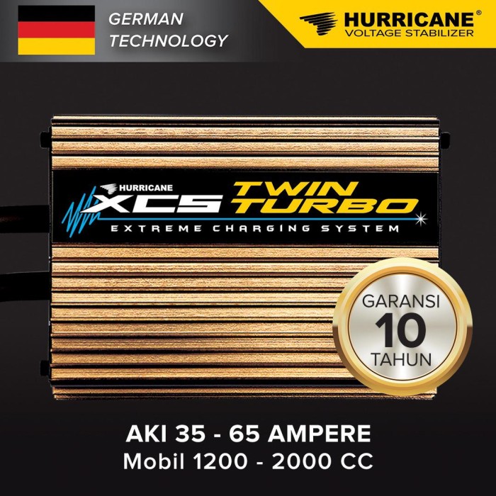 Hurricane XCS Twin Turbo Mobil Bonus  GROUND WIRE 6 kabel  Garansi Resmi 10 Tahun