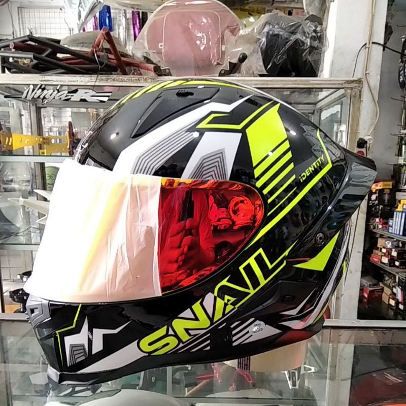 HELM SNAIL FFS1 IDENTITY YELLOW/FULL FACE
