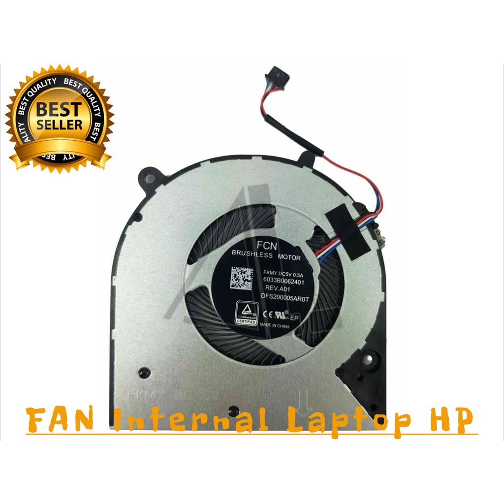 NEW Laptop Fan HP Radiator 14S-DP HP 14-CK Kipas Laptop HP 4 PIN