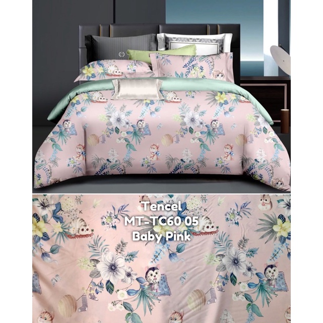 moon kain sprei meteran serat organik sutra lyocell fiber motif anak baby animal hello sweet kitty c