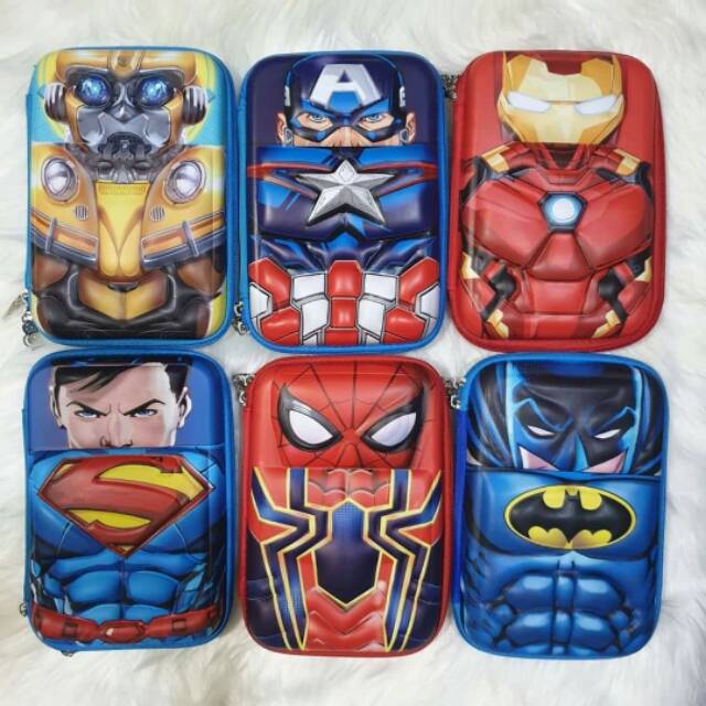 

Pencil case/Tempat pensil/Tempat alat tulis uk Besar 3D timbul