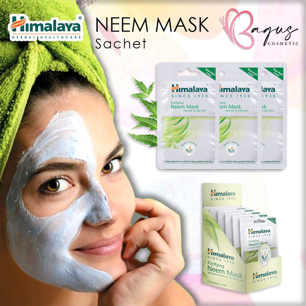 ⭐ BAGUS ⭐ HIMALAYA Neem Mask Sachet 2 X 8ml | Masker Wajah Kulit Berjerawat