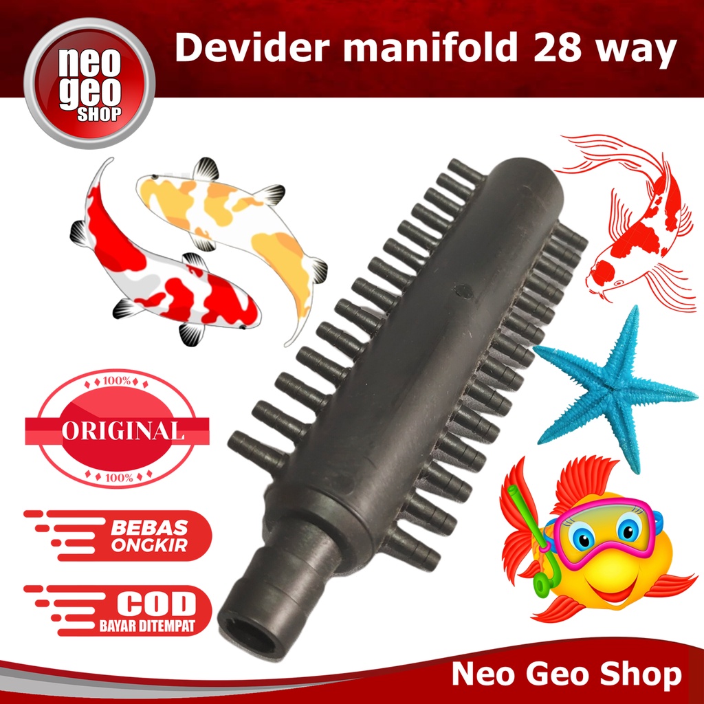 manifold 28 way air devider Pembagi cabang Udara Aerator Air Pump