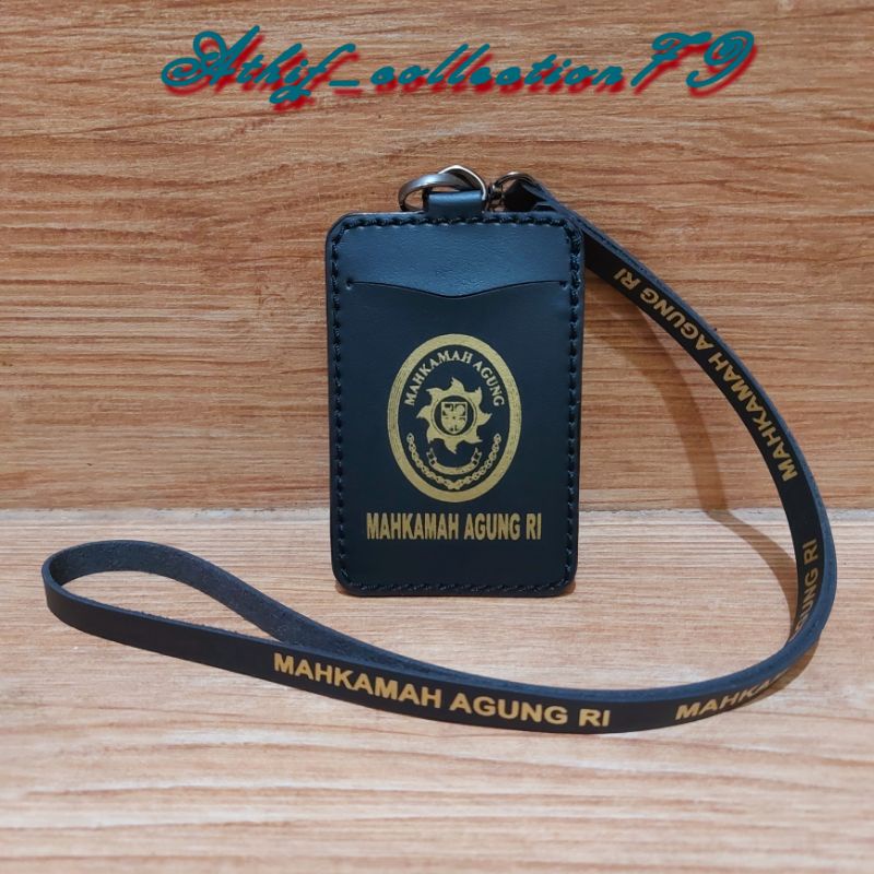 

YEN Tempat Id Card MA Kulit Holder Id Card Kulit Mahkamah Agung Kalung