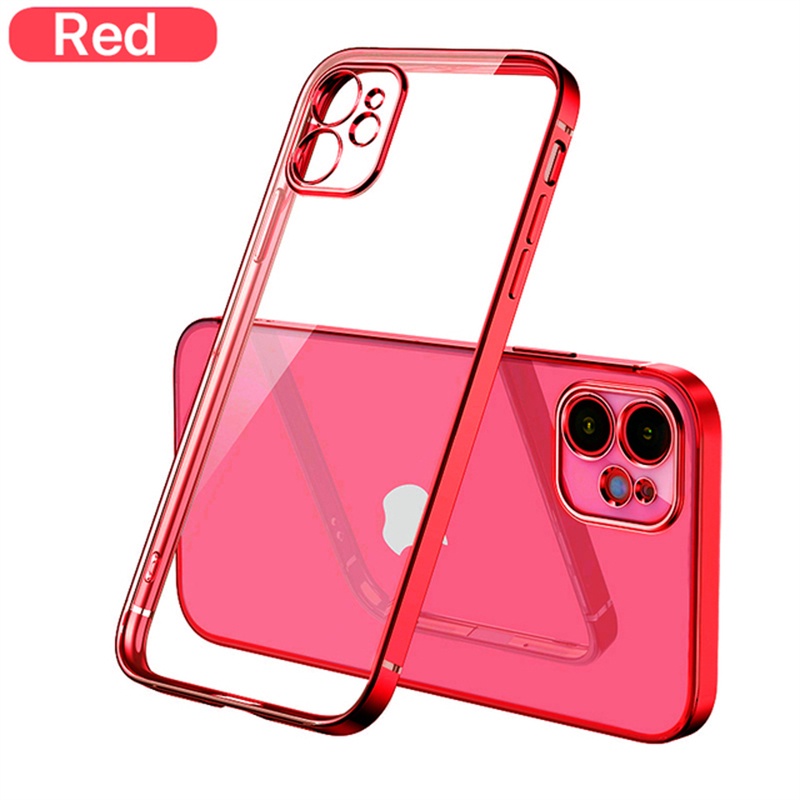 Soft case Silikon TPU Transparan Shockproof Cover iPhone 13 Pro Max 12 Pro Max 11 Pro Max XR X XS 7 Plus 8 Plus