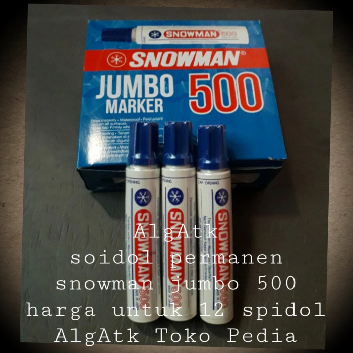 

Murah Spidol Permanen Jumbo 500 Harga Untuk 12 Pcs Terbatas