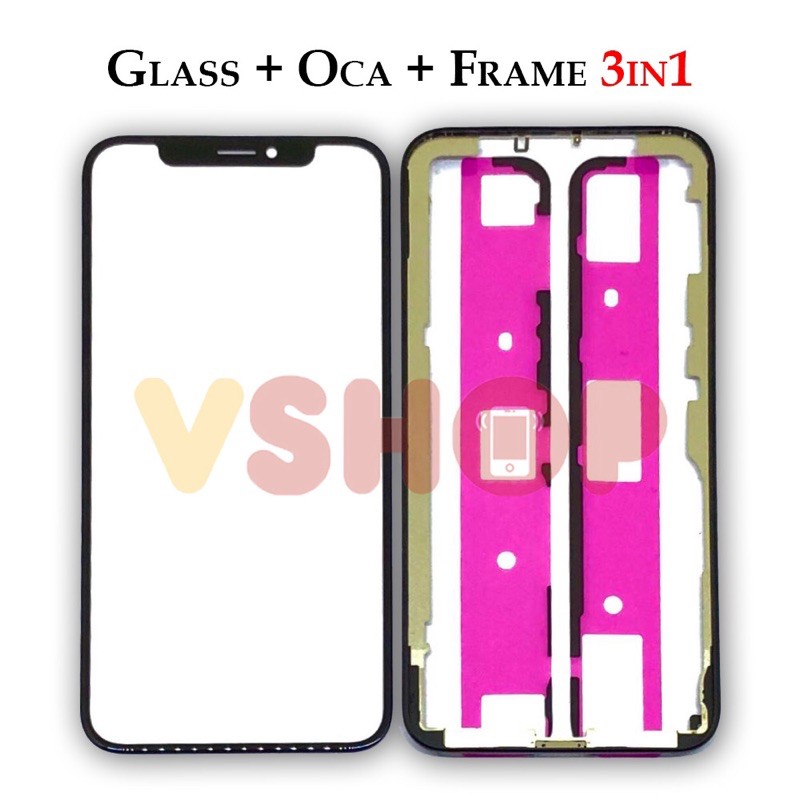 GLASS LCD - KACA TOUCHSCREEN - OCA - FRAME 3IN1 IP X