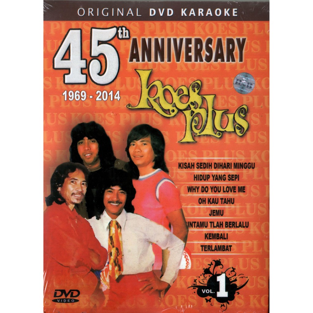 DVD KAROKE KOES PLUS 45 ANNIVERSARY VOLUME 1 (ORIGINAL)